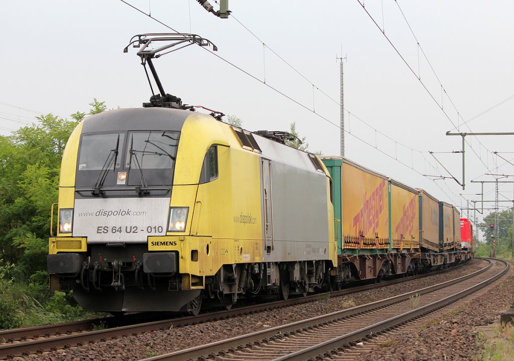 ES 64 U2-010 am FERCAM in Porz Wahn am 19.05.2011