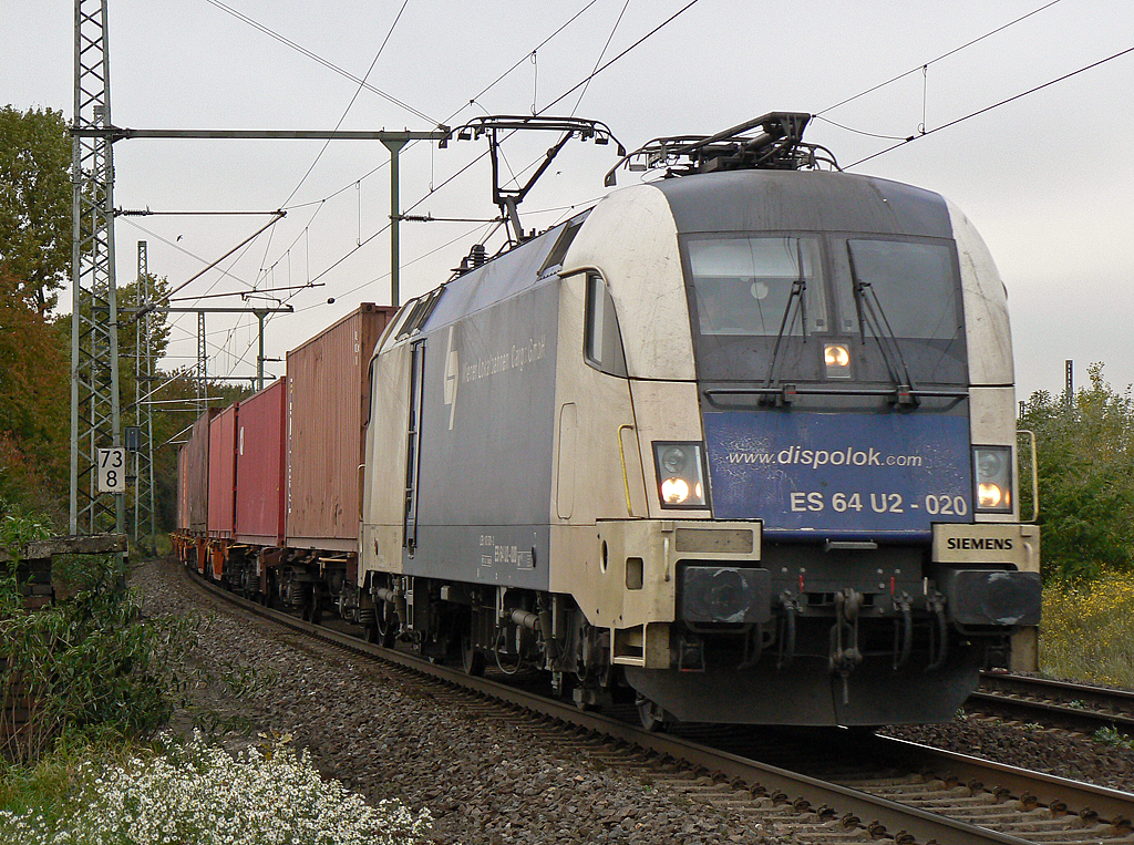ES 64 U2-020 der WLB in Porz Wahn am 26.10.2010