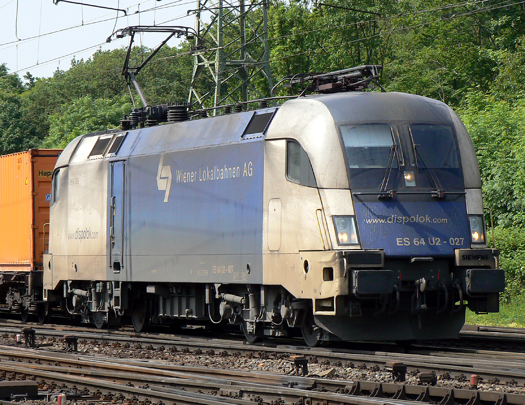 ES 64 U2-027 der WLB in Gremberg am 25.05.2010