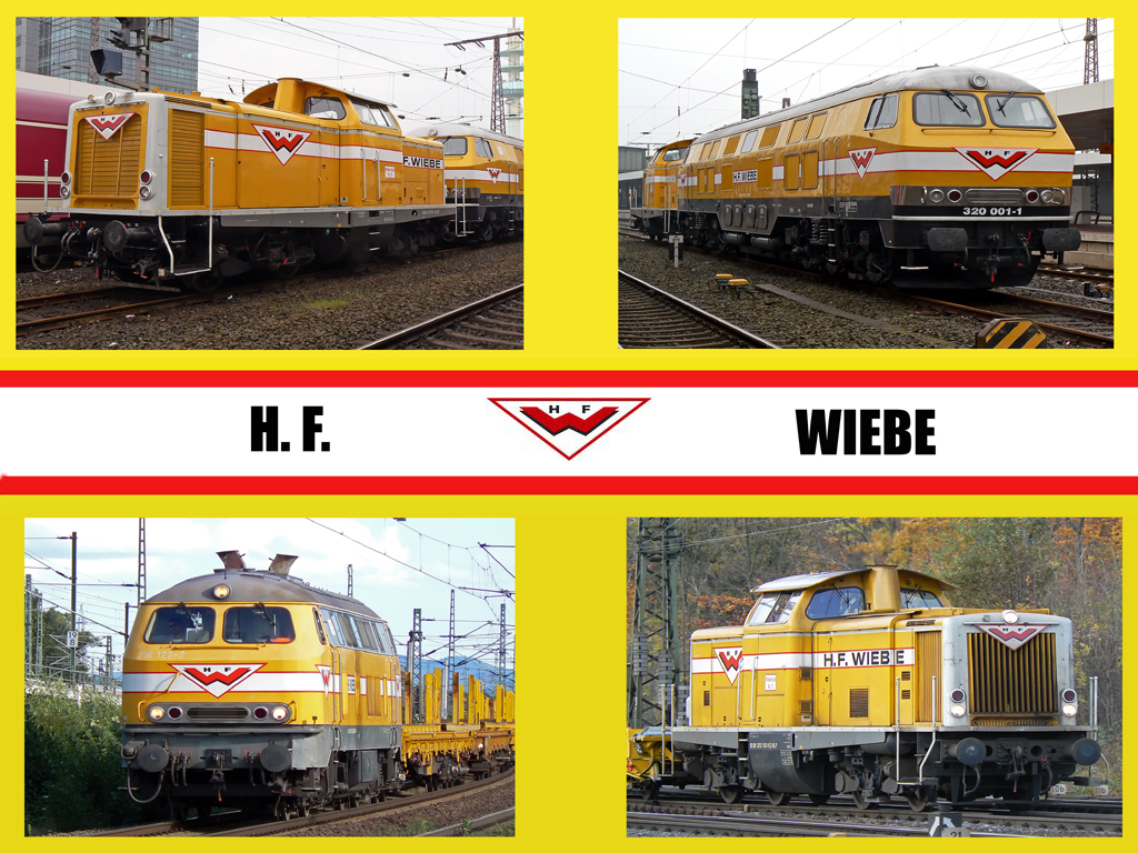 Habe hier mal eine Collage �ber die Gleisbaufirma Wiebe gebastelt :

zu sehen sind : 211 015-3 / V320 001-1 / 216 122-2 / 212 192-9 , aufgenommen in Duisburg Hbf , K�ln Gremberg und K�ln Porz Wahn
