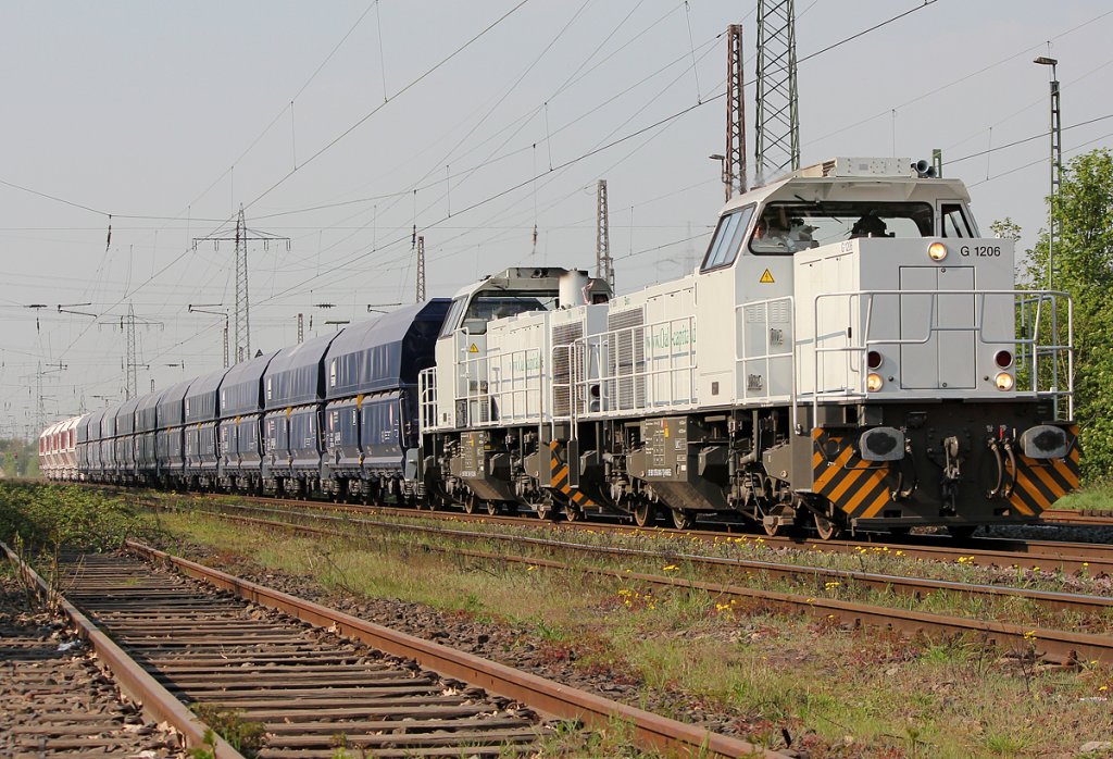 Oak-Capital G1206 in DT mit Kalkzug Ratingen Lintorf am 20.04.2011