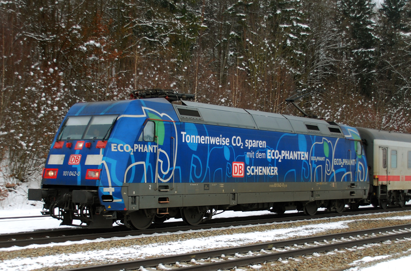 Portrait 101 042-0, Eco Phant, aufgenommen am 21.02.13, in A�ling.