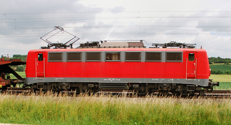 Portrait 139 313-1, aufgenommen am 21.06.12, bei Treuchtlingen.