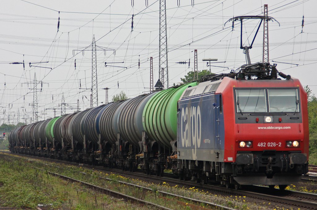 SBB Cargo 482 026 am 15.5.10 in ratingen-Lintorf