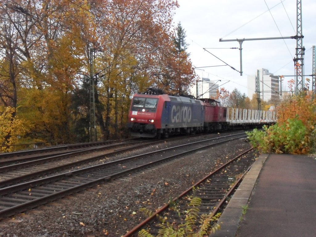 SBB Cargo mit einer V100 in Beuel am 4.11.10
