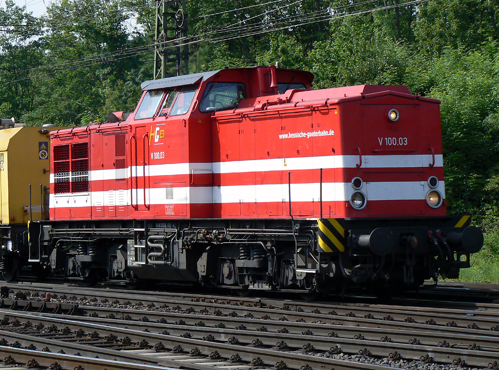 V100.03 der hess. G�terbahn in Gremberg am 25.05.2010