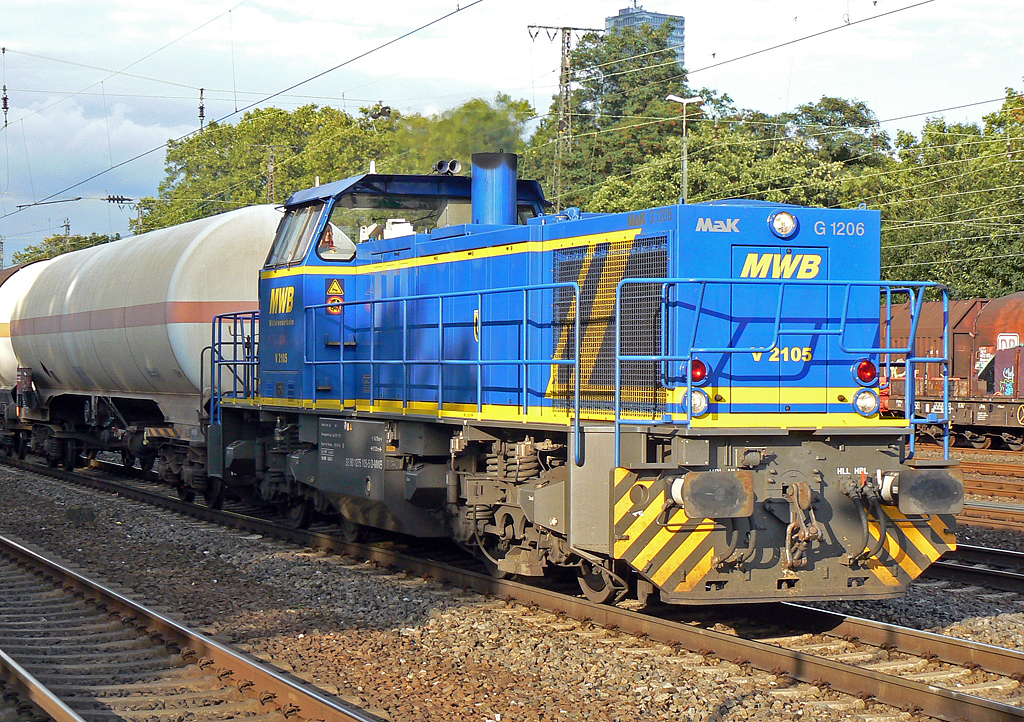 V2105 der MWB in K�ln West am 17.09.2010