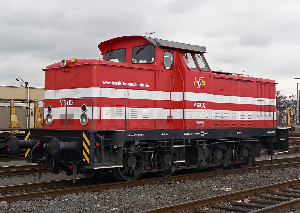 V60.02 der hessischen Gueterbahn abgestellt in K�ln Kalk am 13.03.2010