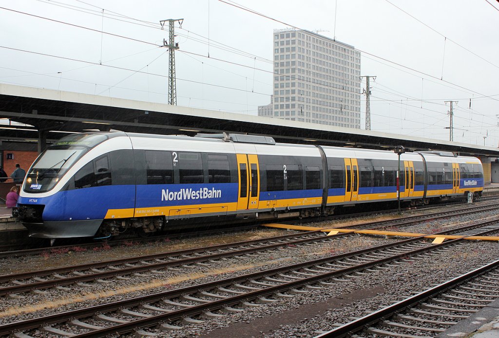 VT745 der NWB in Dortmund Hbf am 19.06.2011