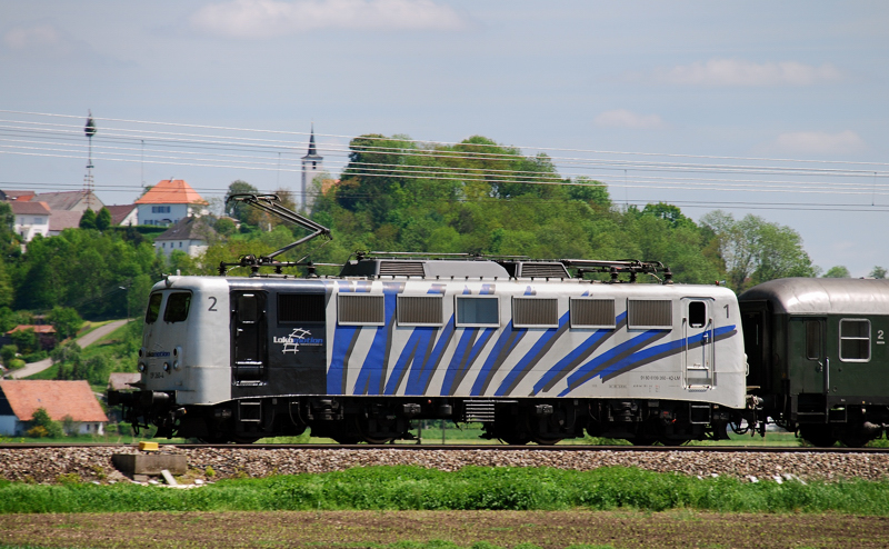 Zebra 139 160-4, aufgenommen am 24.05.10, kurz vor Mindelaltheim.