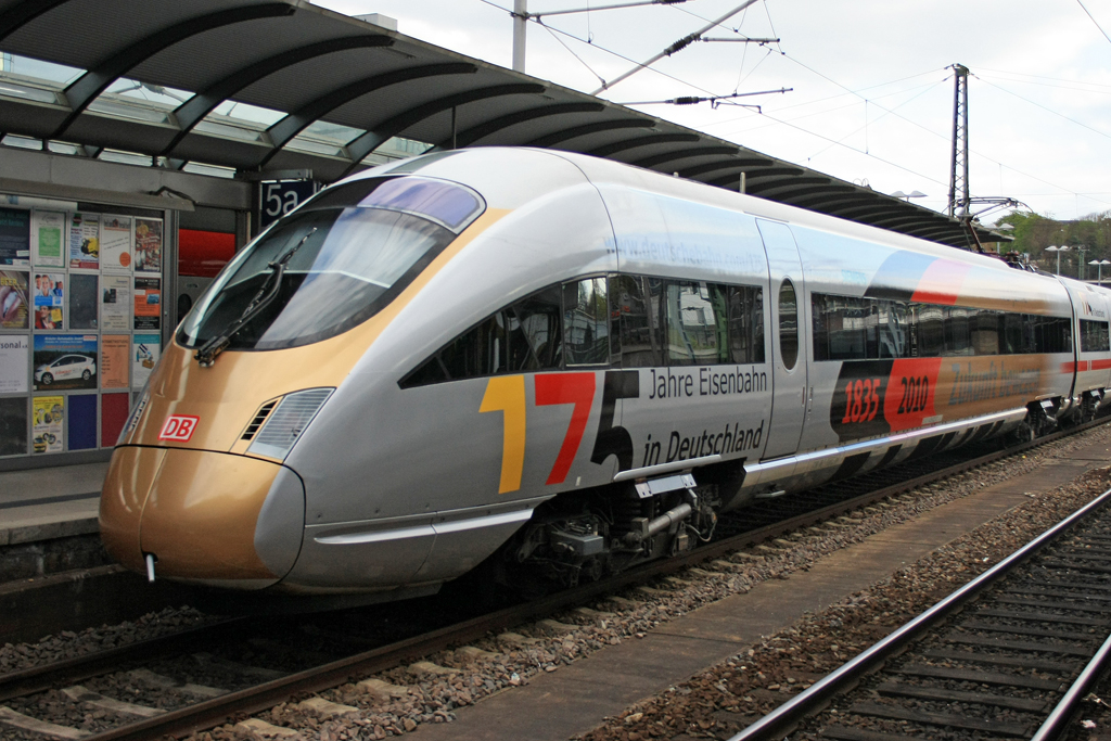 Zwar in der schnellen Not aber ich hoffe trotzdem Gut. Der ICE415T mit 175 Jahre Werbung.