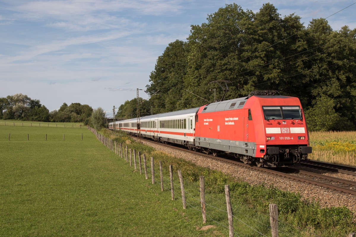 101 059-4 aus M�nchen kommend am 25. August 2015 bei Vogl.