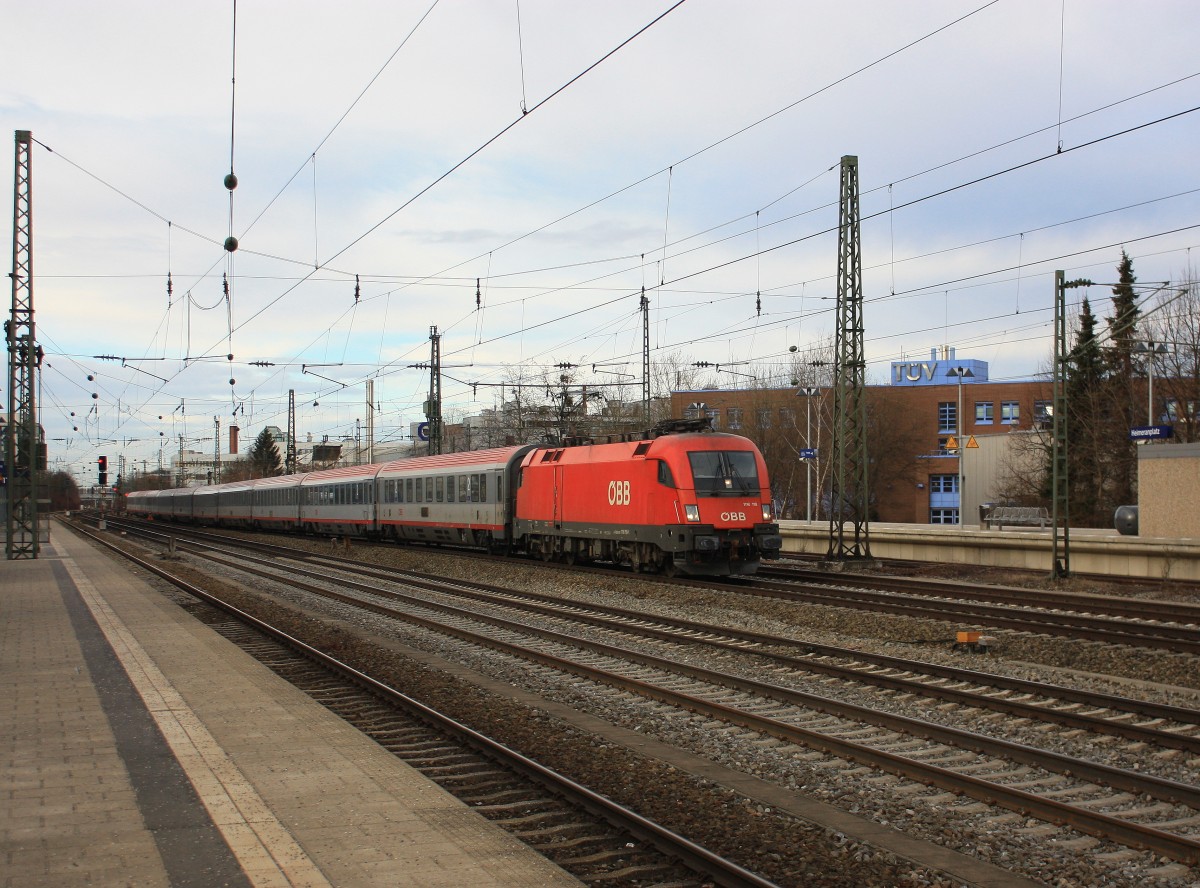 1116 113-1 durchf�hrt am 3. Januar 2014 M�nchen-Heimeranplatz.