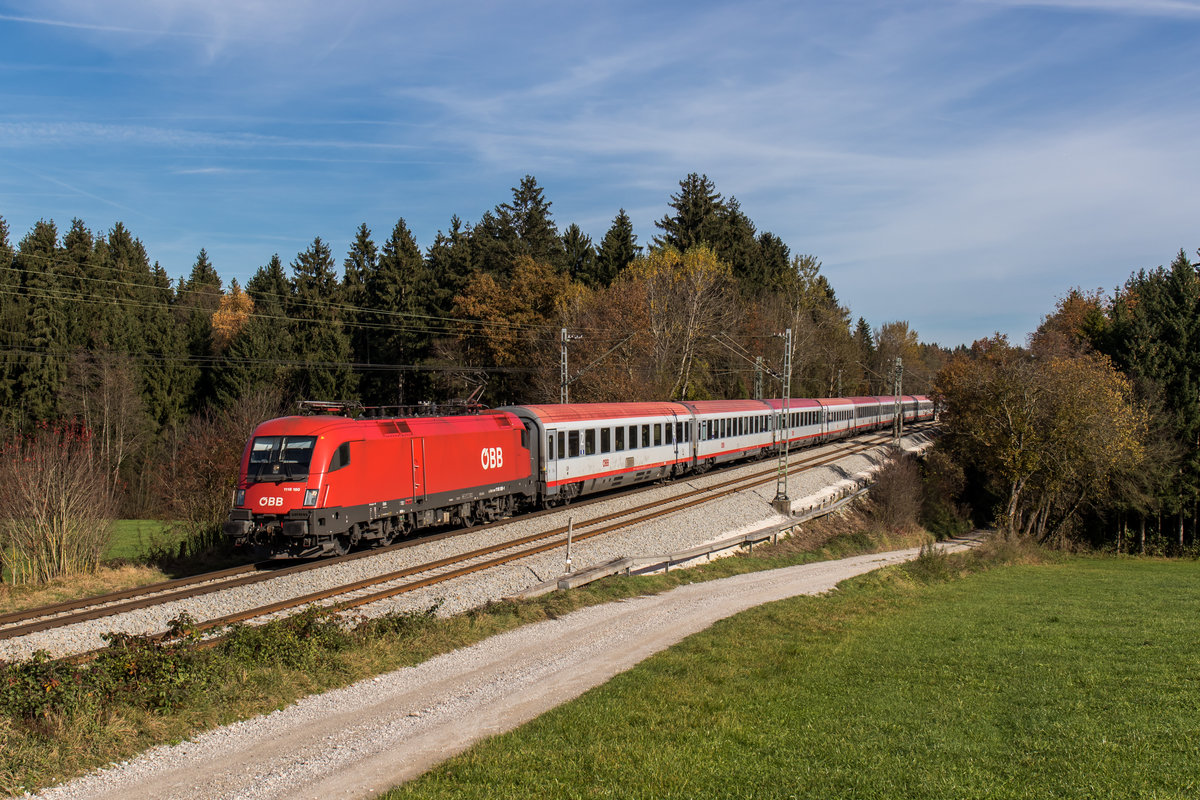 1116 180-1 am 1. November 2016 bei Grabenst�tt am Chiemsee.