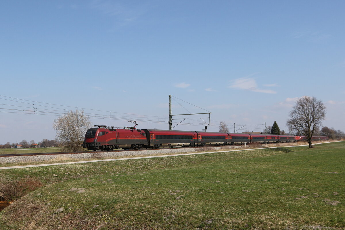 1116 219 aus Salzburg kommend am 20. M�rz 2026 bei �bersee am Chiemsee.