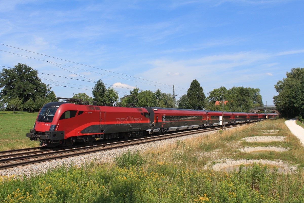 1116 251-0 aus Salzburg kommend am 18. August 2013 bei �bersee.