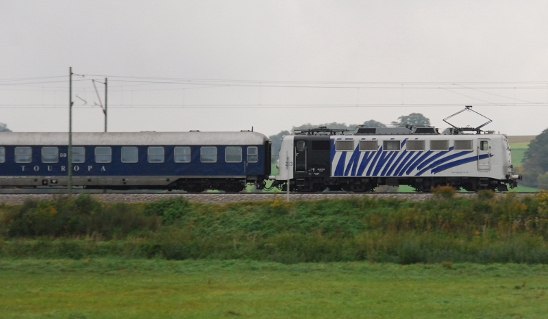 139 213-3, aufgenommen am Ende eines Sonderzuges, am 06.10.13, kurz vor Burgau.