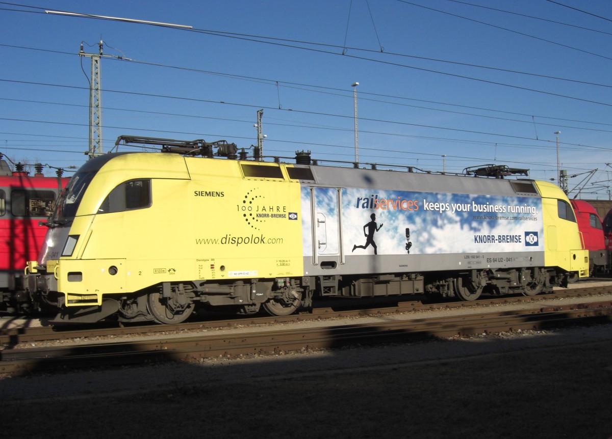 182 541-3 war am 8. Februar 2008 in M�nchen-Nord abgestellt.