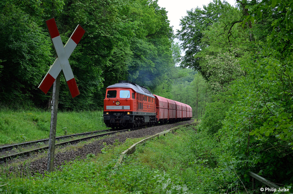 232 426-7 mit dem GM 47751 (Beverwijk - Rohdenhaus) am 25.05.2015 bei Hofermühle.

