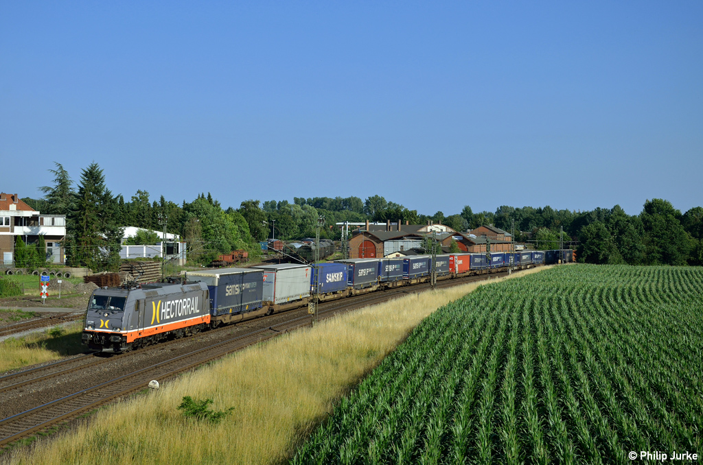 241 006-4 mit dem Van-Dieren-KLV am 17.07.2015 in Lengerich(Westf).
