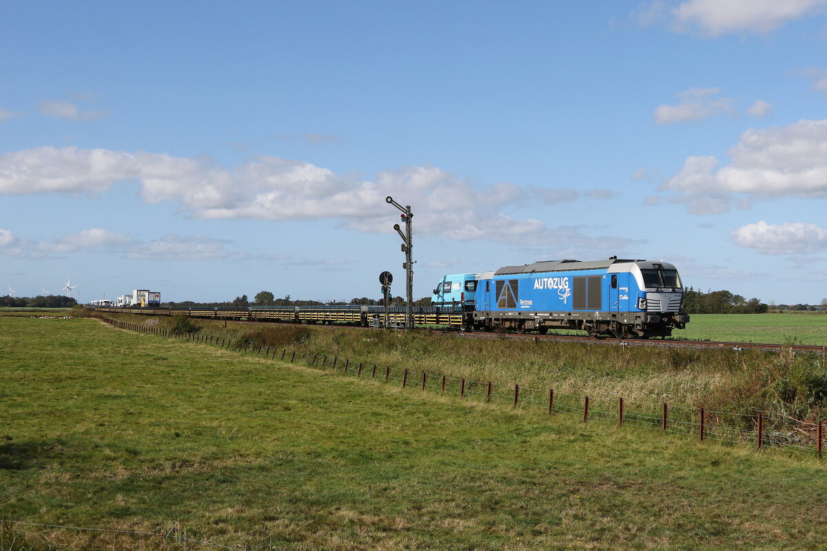 247 908  Debbie  war am 13. September 2023 bei Lehshallig in Richtung Nieb�ll unterwegs.
