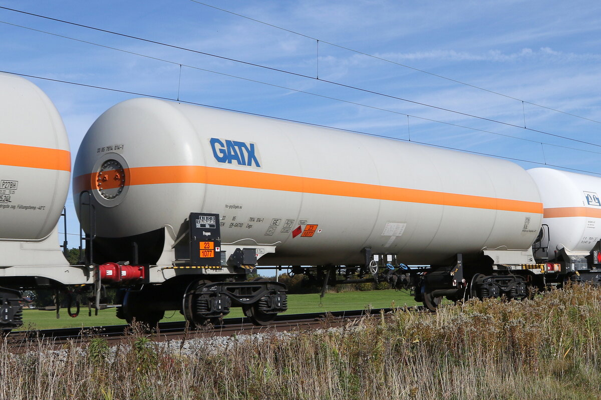 7814 014 (Zags) von  GATX  am 20. Oktober 2021 bei �berseee.