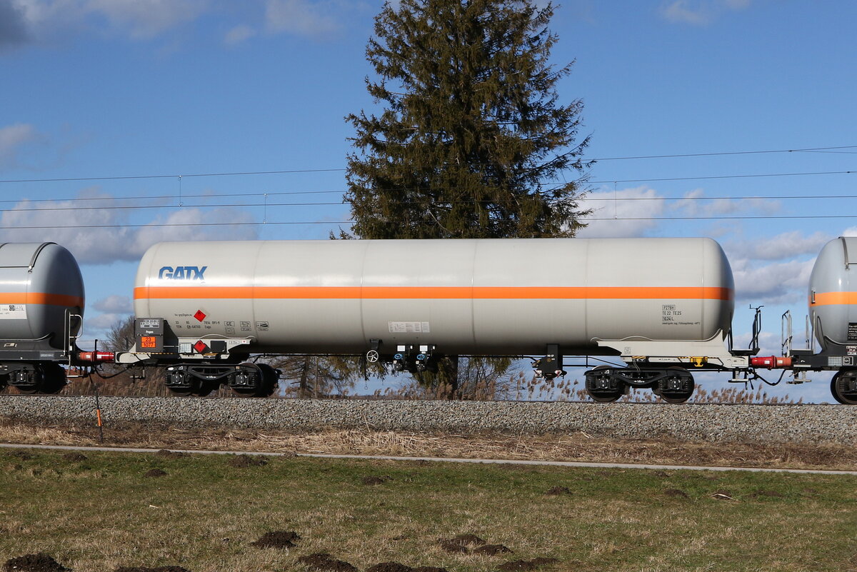 7814 091 (Zags) von  GATX  am 5. Februar 2022 bei �bersee.