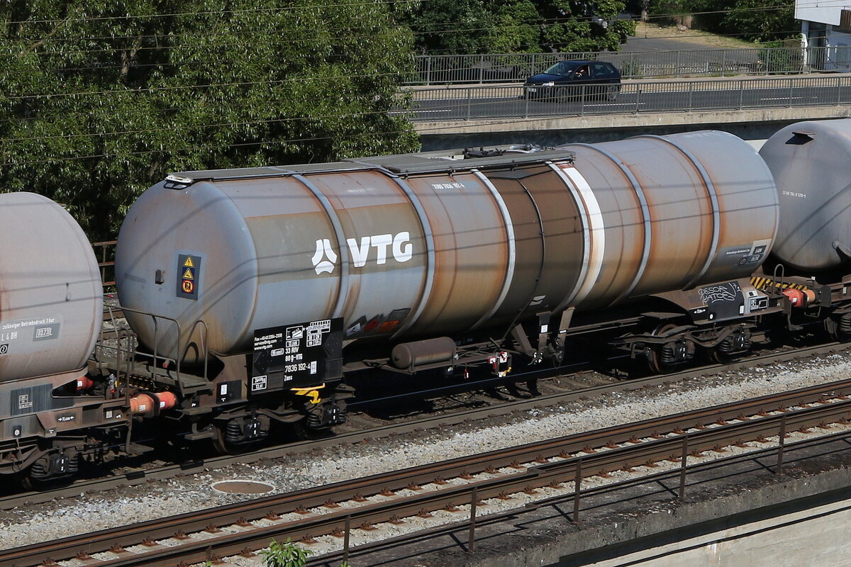 7836 192 (Zans) von  VTG  am 8. August 2022 bei Gem�nden.