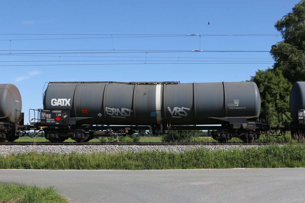 7837 431 (Zans) von  GATX  am 12. Juli 2021 bei �bersee.