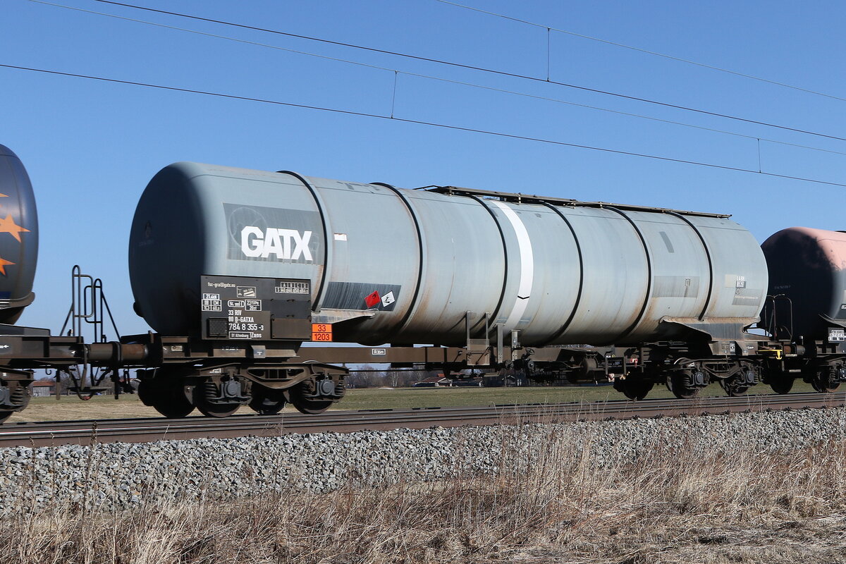 7848 355 (Zans) von  GATX  am 28. Februar 2022 bei �bersee.