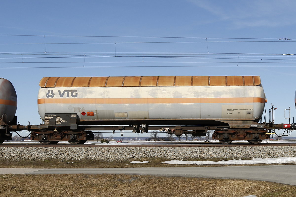 7912 450 (Zagkks) von  VTG  am 16. Februar 2019 bei �bersee.
