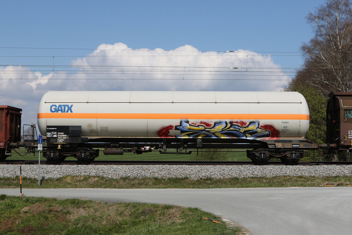 7921 894 (Zagkks) von  GATX  am 16. April 2021 bei �bersee.