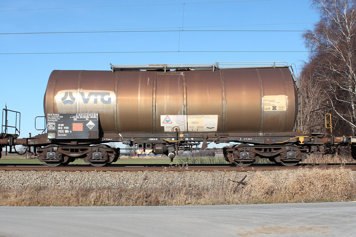 7931 186-6 (ZACENS) von  VTG  am 10. Dezember 2016 bei �bersee.