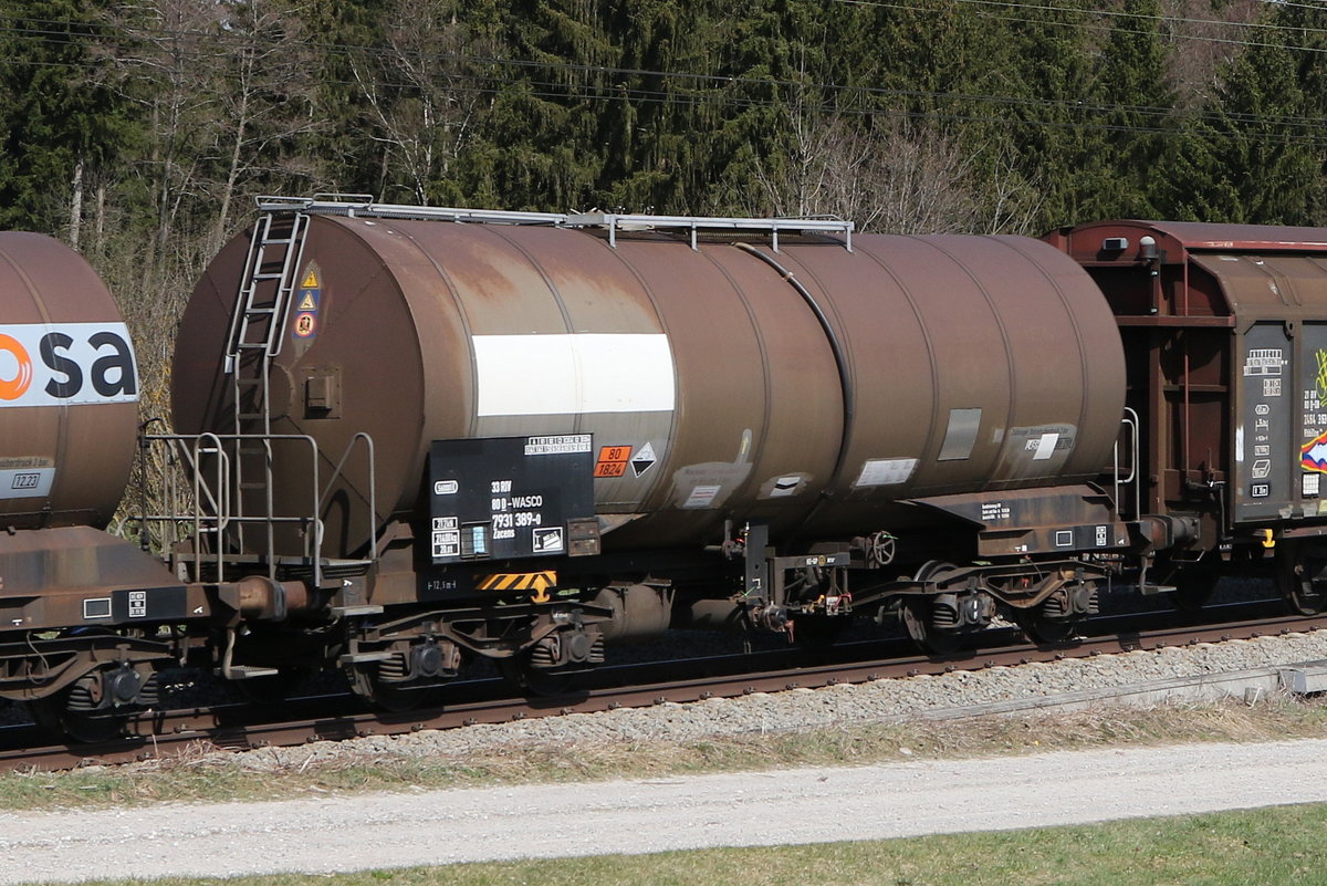 7931 389 (Zacens) von  WASCOSA  am 1. April 2021 bei Grabenst�tt.