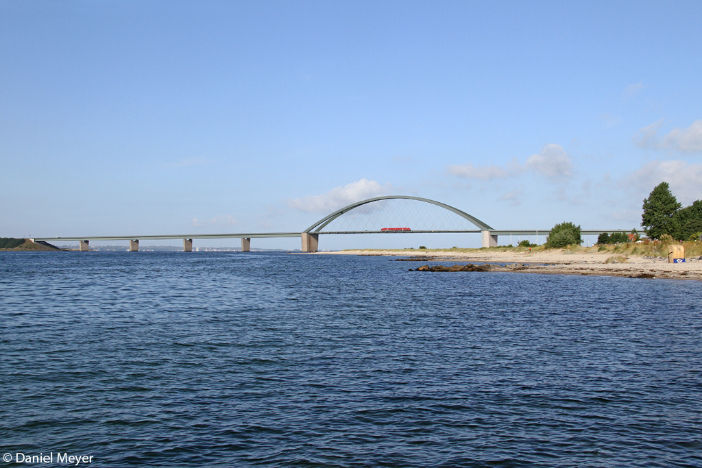 Der 648 838 auf der Fehmarnsund Br�cke am 04.08.2013 