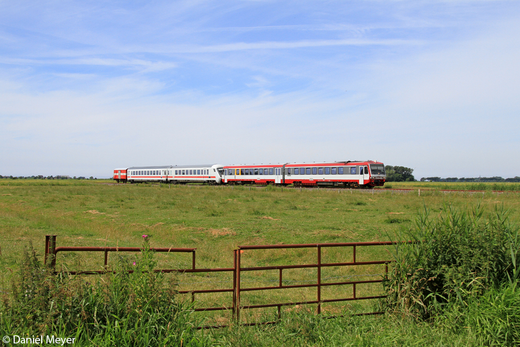 Der NEG 628 / 629 071 in Galmsb�ll am 22.07.2013 