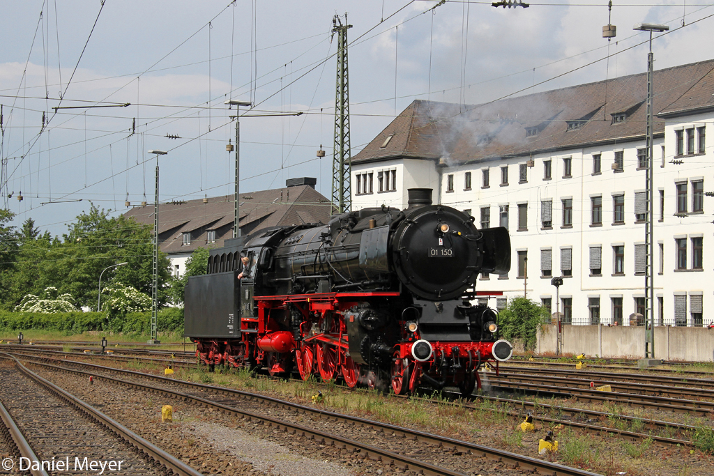 Die 01 150 bei der Lokparade in Koblenz L�tel 08.06.2013