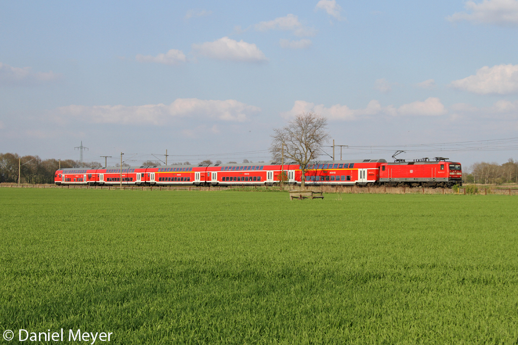 Die 112 146-6 bei Quarnstedt am 05,05,13 