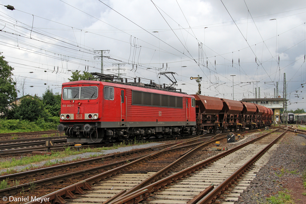 Die 155 060-7 in Koblenz L�tzel am 27.06.2013