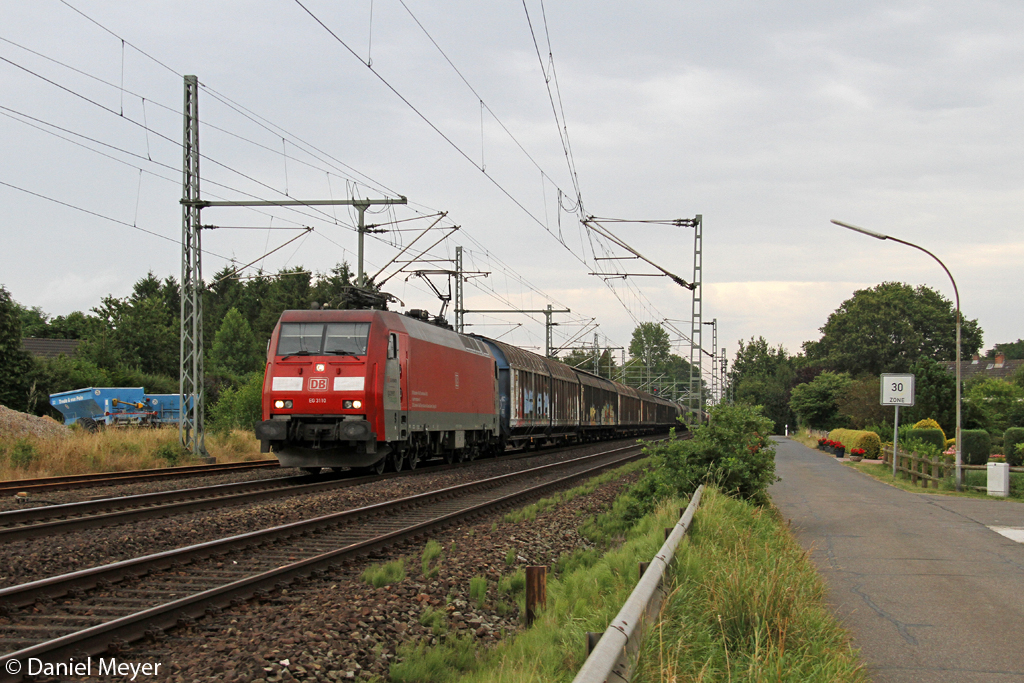 Die EG 3110 in Brokstedt am 04.08.2013 