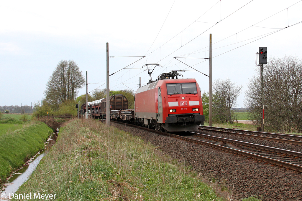 Die EG 3113 bei Quarnstedt am 07,05,13   