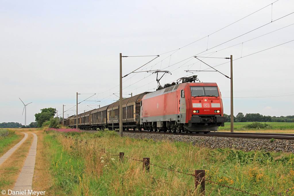 Die EG 3113 bei Quarnstedt am 26.07.2013