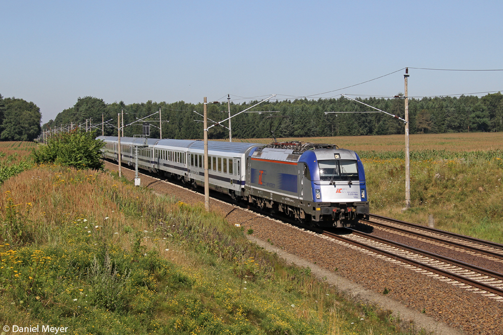 Die PKP 370 004 in Frankfurt (Oder) Rosengarten am 02.08.2013
