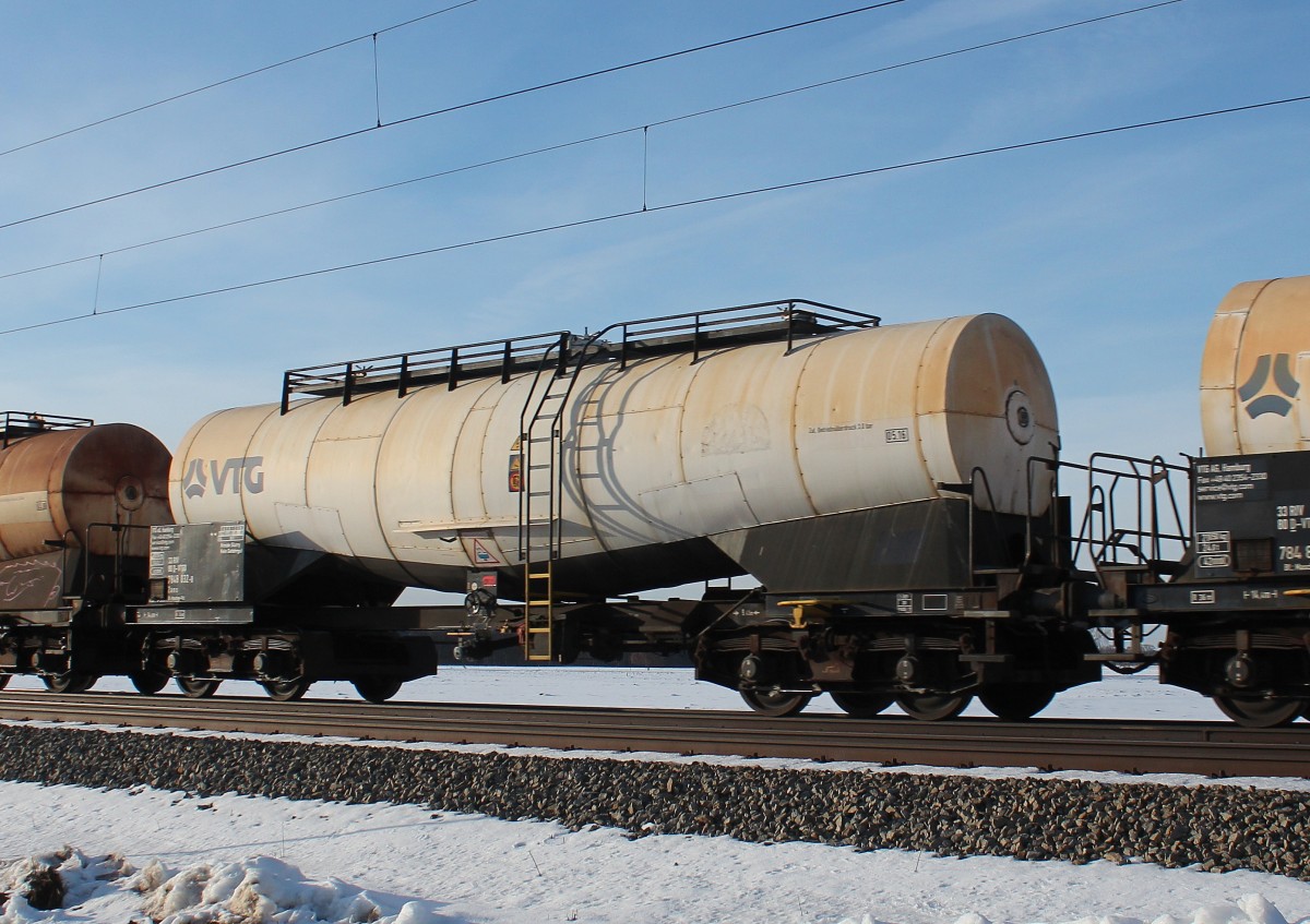 VTG Knickkesselwagen 7848 032-0 am 31. Januar 2015 bei �bersee.