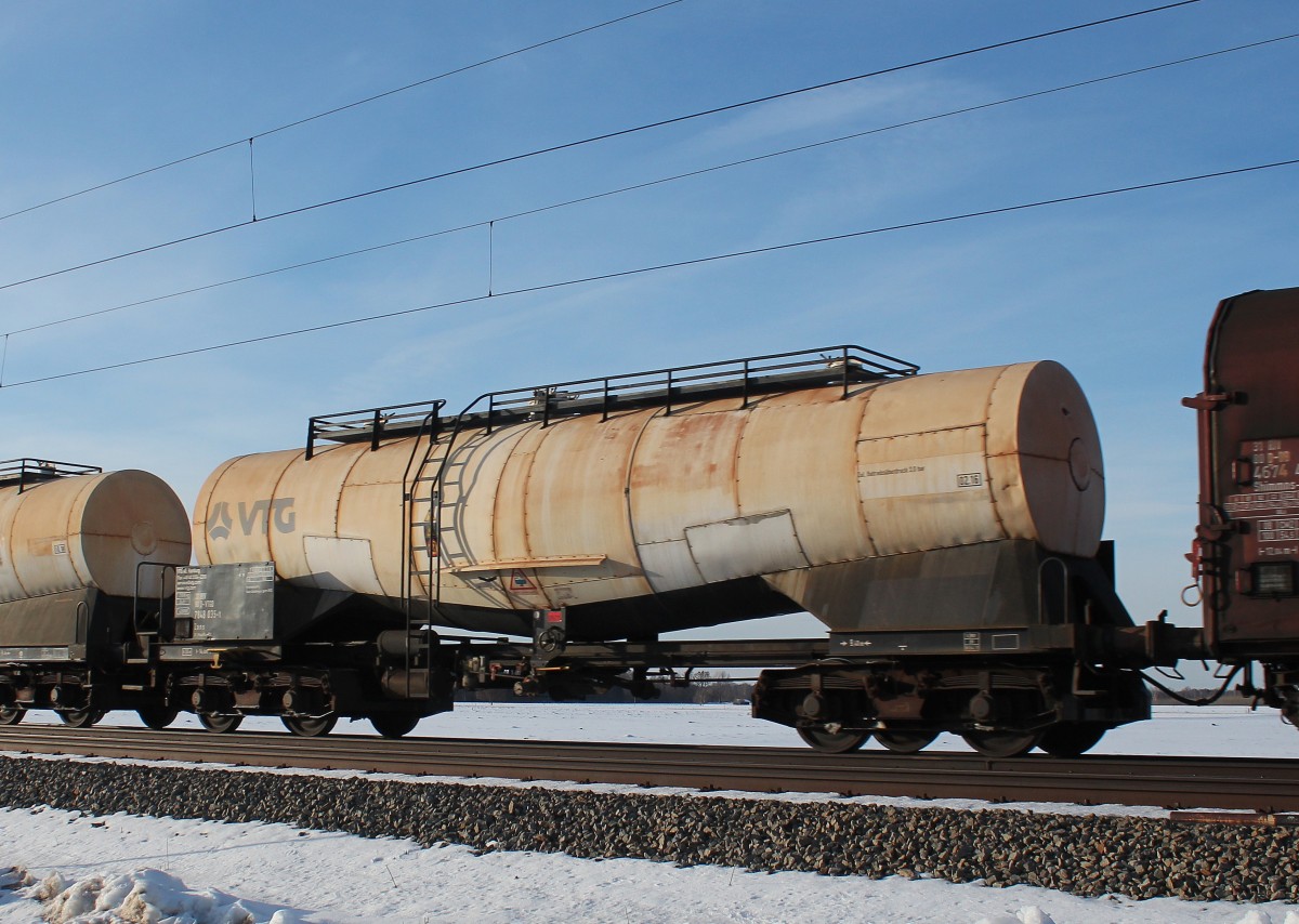VTG Knickkesselwagen 7848 035-1 am 31. Januar 2015 bei �bersee.