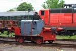 Dann kam auch am 13.05.2010 dieser Rangiertraktor der Museums Eisenbahn Darmstadt Kranichstein