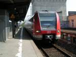 So hier ist so eben aus Griesheim eingefahren die Sonderfahrt nach Griesheim.