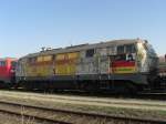 218 212-9 die  Sonderzug nach Pankow -Lok, ist immer noch in M�hldorf abgestellt.