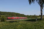 218 409 aus Regensburg kommend bei Pechbrunn am 13.