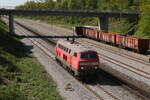 218 494 bei der Einfahrt in Maxh�tte-Haidhof am 14.